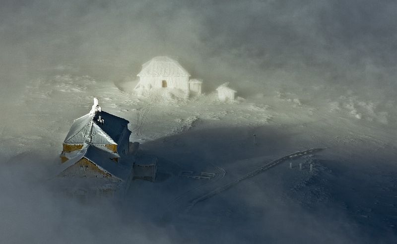 Meteorological station, Krkonoše Giant Mountains, Sněžka, Czech Republic