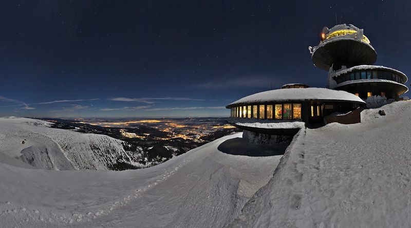 Meteorological station, Krkonoše Giant Mountains, Sněžka, Czech Republic