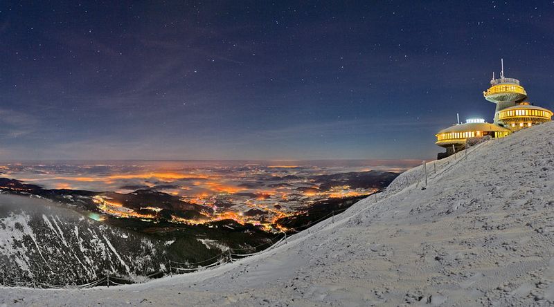 Meteorological station, Krkonoše Giant Mountains, Sněžka, Czech Republic