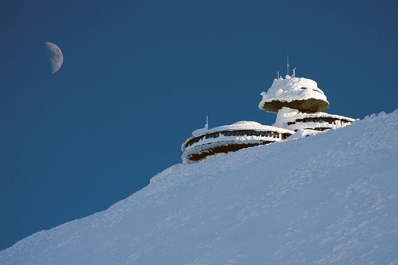 Meteorological station, Krkonoše Giant Mountains, Sněžka, Czech Republic