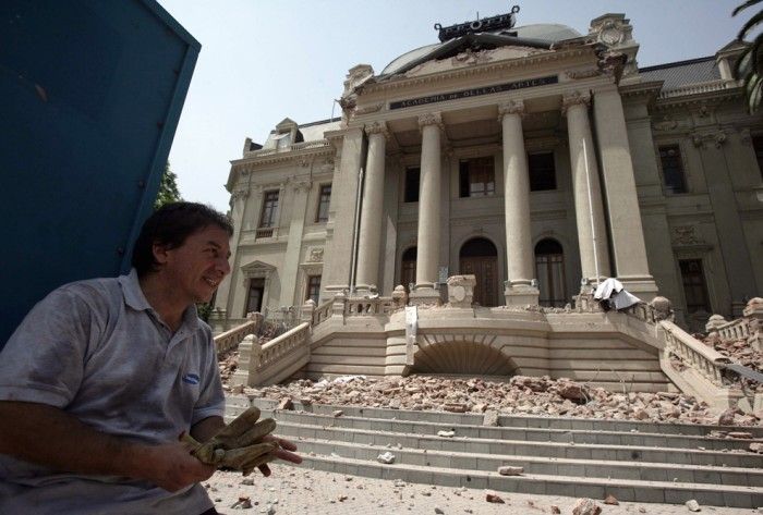 Earthquake in Chile, South America