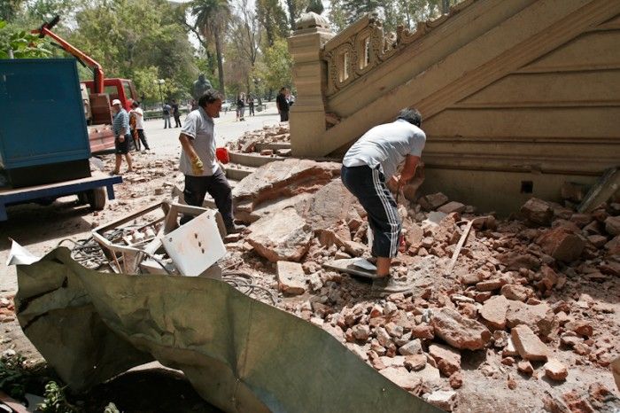 Earthquake in Chile, South America