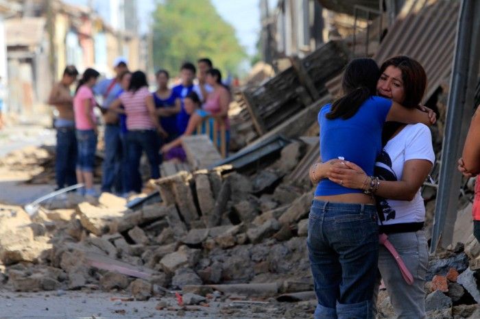 Earthquake in Chile, South America