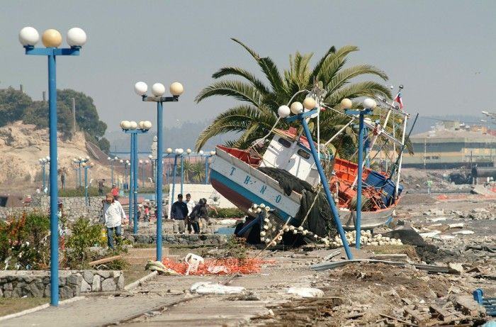 Earthquake in Chile, South America