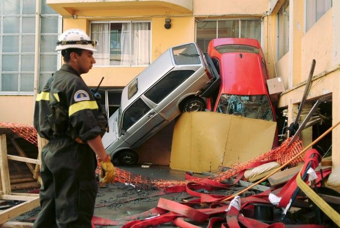 Earthquake in Chile, South America