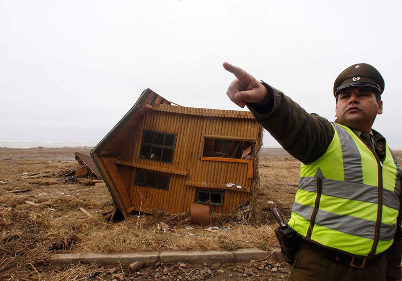 3 days after earthquake in Chile, South America