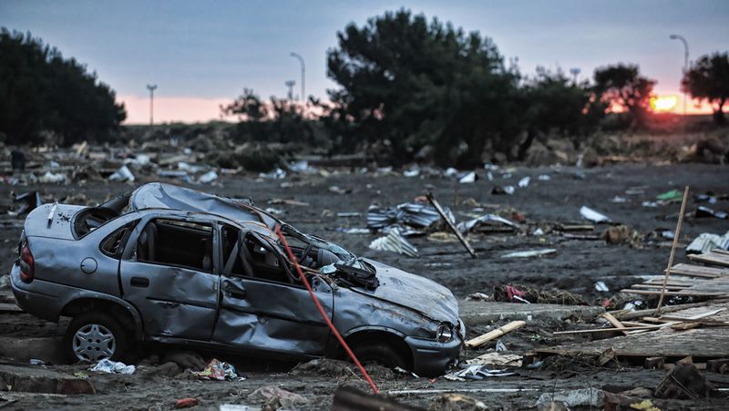 3 days after earthquake in Chile, South America