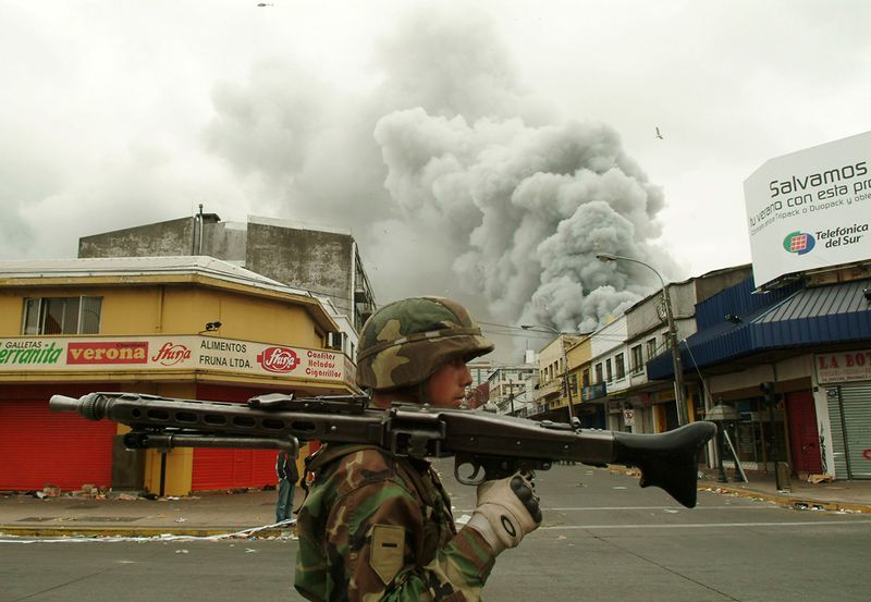 3 days after earthquake in Chile, South America