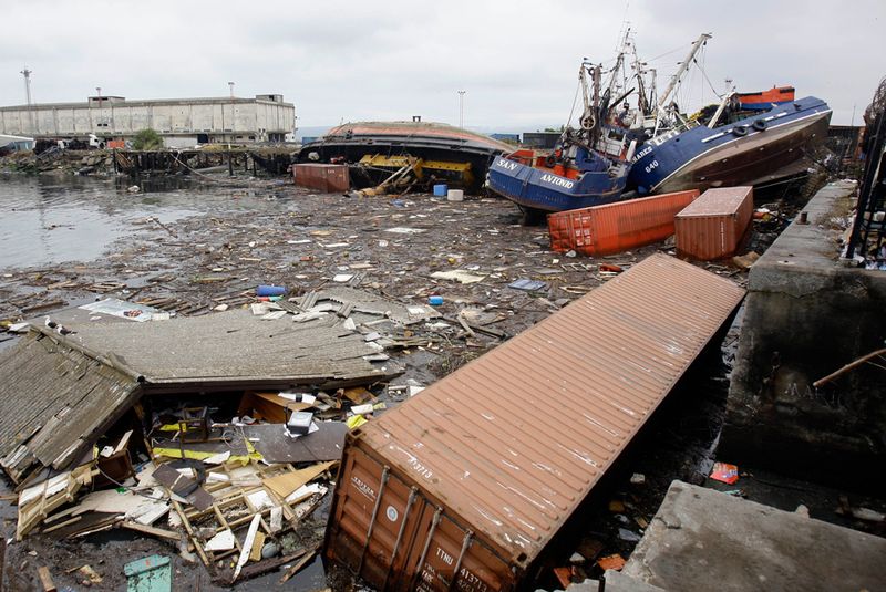 3 days after earthquake in Chile, South America