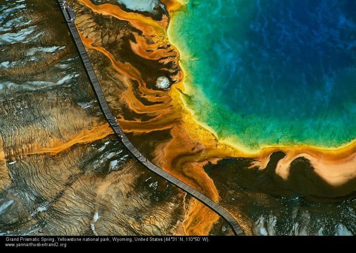 Bird's-eye view photography by Yann Arthus Bertrand