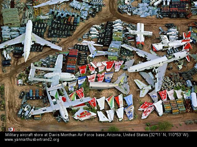 Bird's-eye view photography by Yann Arthus Bertrand