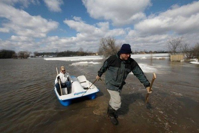 Flooding in North Dakota, United States