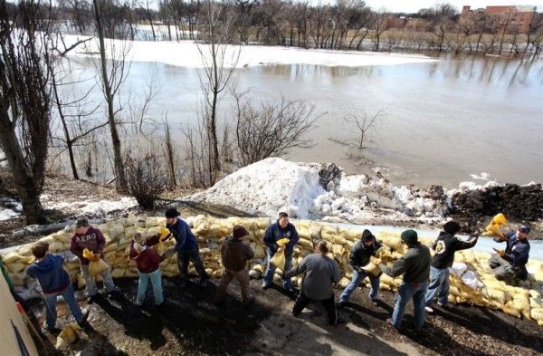 Flooding in North Dakota, United States