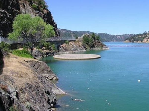 Monticello dam, largest drain hole