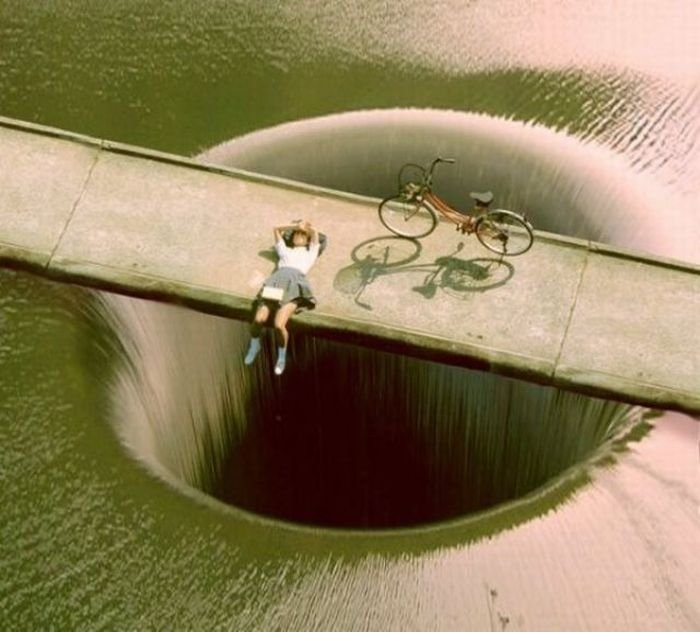 Monticello dam, largest drain hole