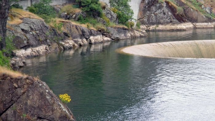 Monticello dam, largest drain hole