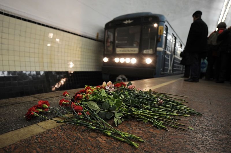 Remembrances of underground attacks, Moscow, Russia