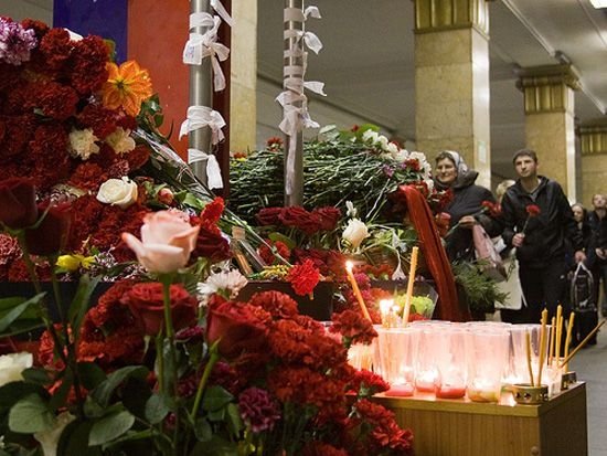 Remembrances of underground attacks, Moscow, Russia
