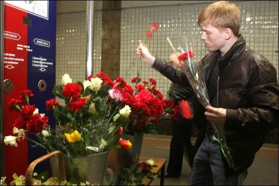 Remembrances of underground attacks, Moscow, Russia