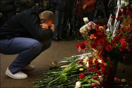 Remembrances of underground attacks, Moscow, Russia