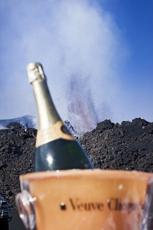 Volcano lunch, Iceland