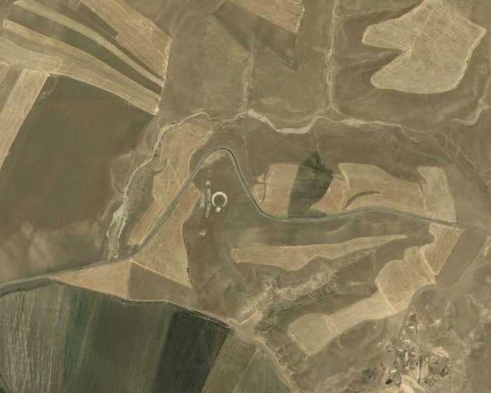 Interesting places on Google Earth