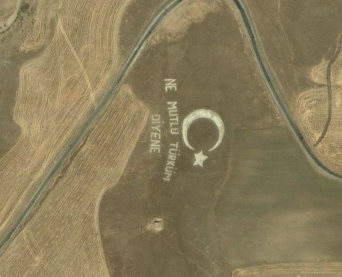 Interesting places on Google Earth