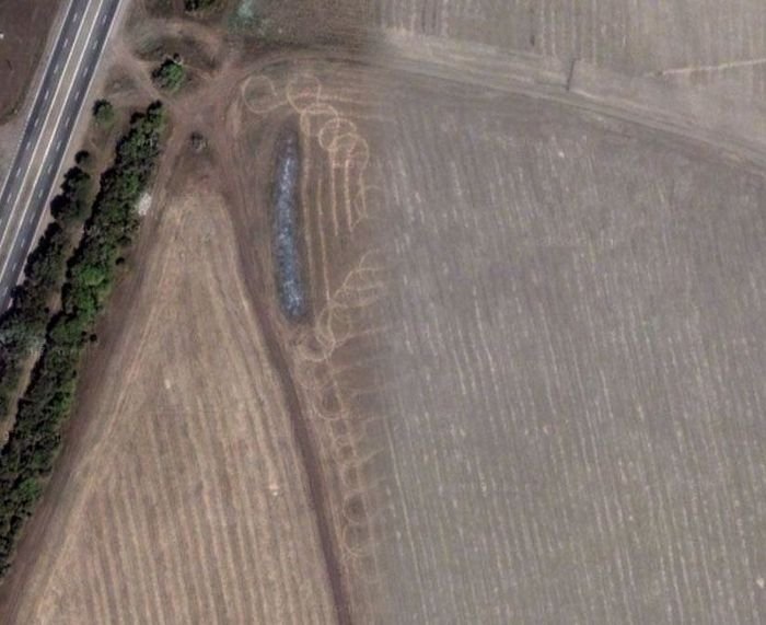 Interesting places on Google Earth