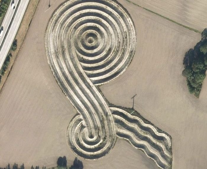 Interesting places on Google Earth