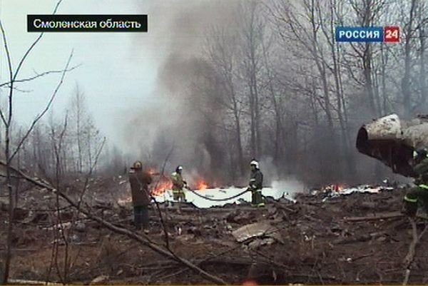 Polish President Lech Kaczynski died in plane crash, Smolensk, Russia