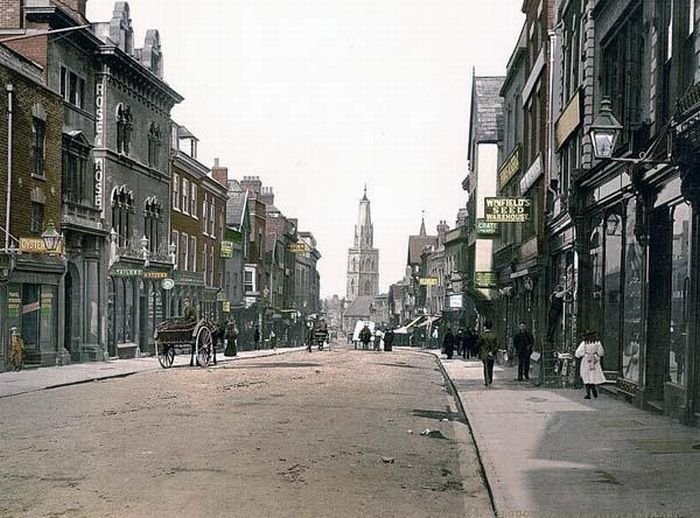 History: Color photographs of old England, United Kingdom