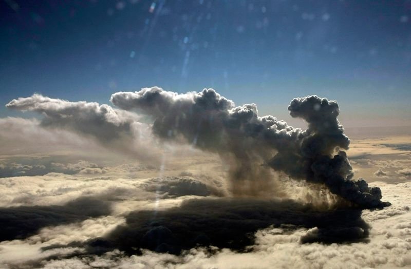 The Eruption of Eyjafjallajökull volcano, Skógar, Mýrdalsjökull, Iceland