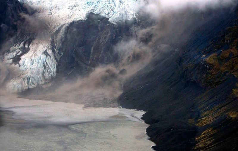 The Eruption of Eyjafjallajökull volcano, Skógar, Mýrdalsjökull, Iceland