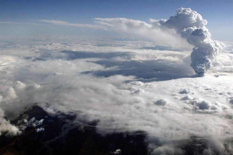 The Eruption of Eyjafjallajökull volcano, Skógar, Mýrdalsjökull, Iceland