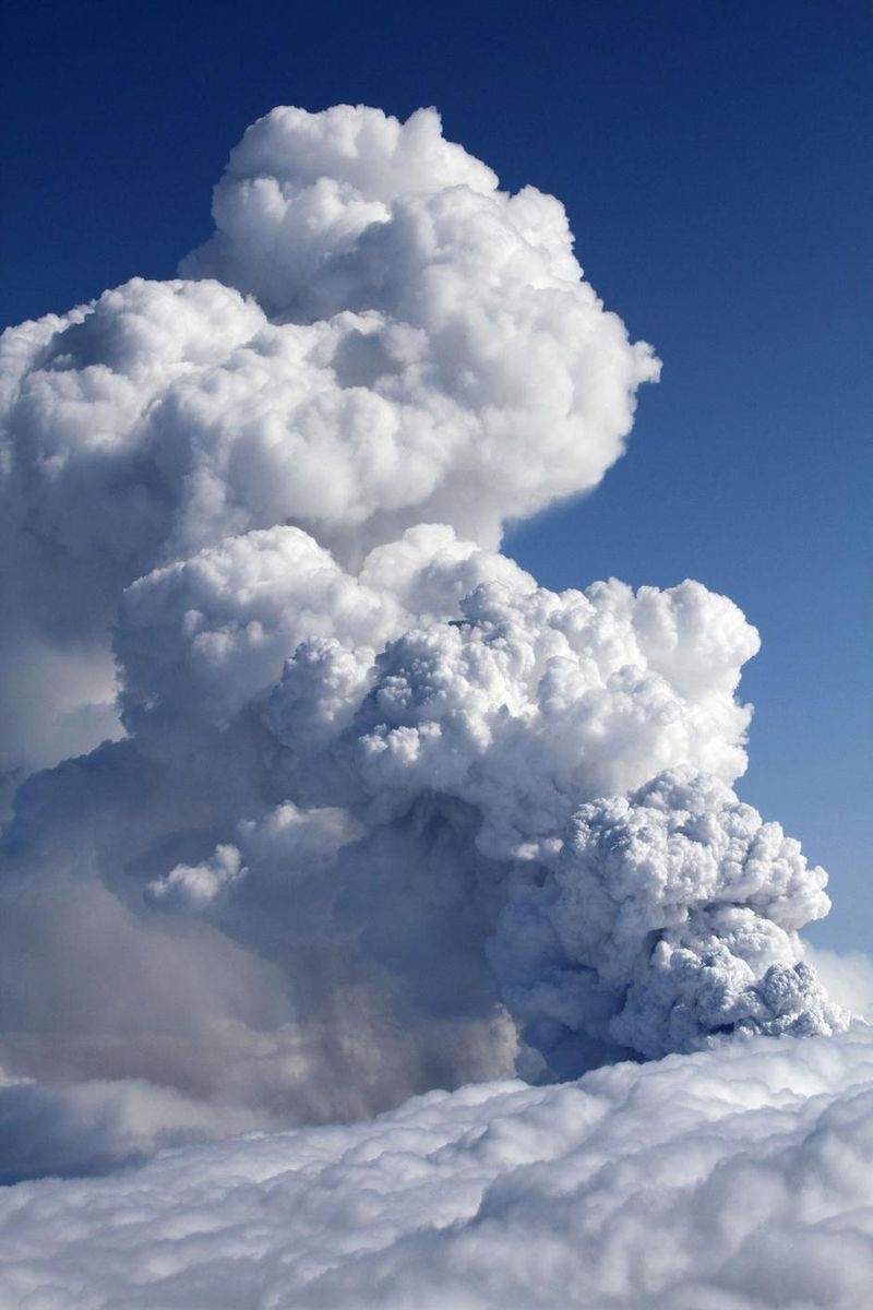 The Eruption of Eyjafjallajökull volcano, Skógar, Mýrdalsjökull, Iceland