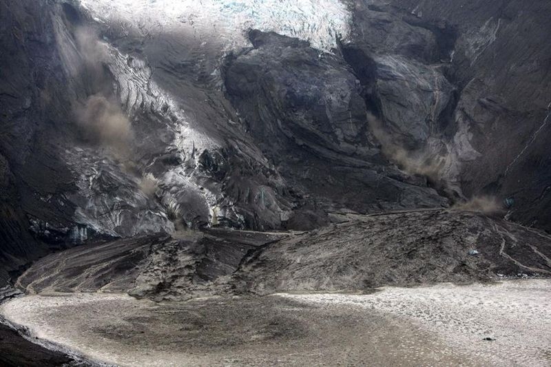 The Eruption of Eyjafjallajökull volcano, Skógar, Mýrdalsjökull, Iceland