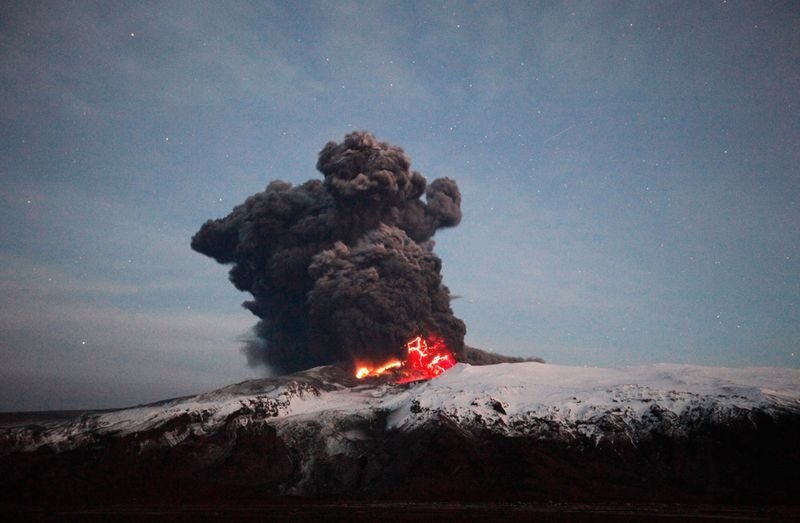 Country of volcanoes, Iceland