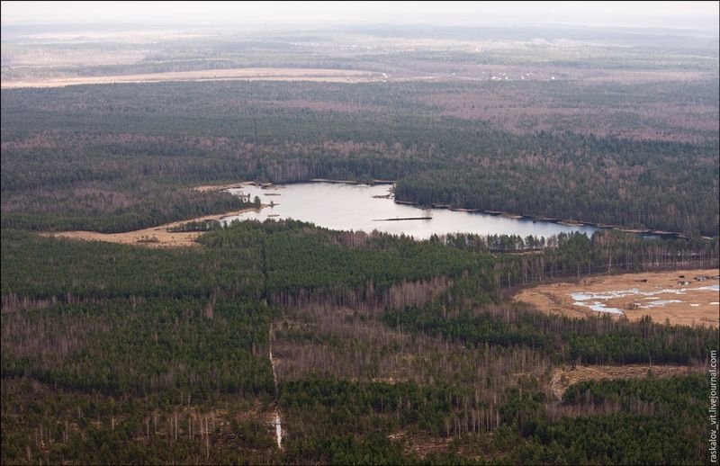 Views of Moscow region from tower, Russia