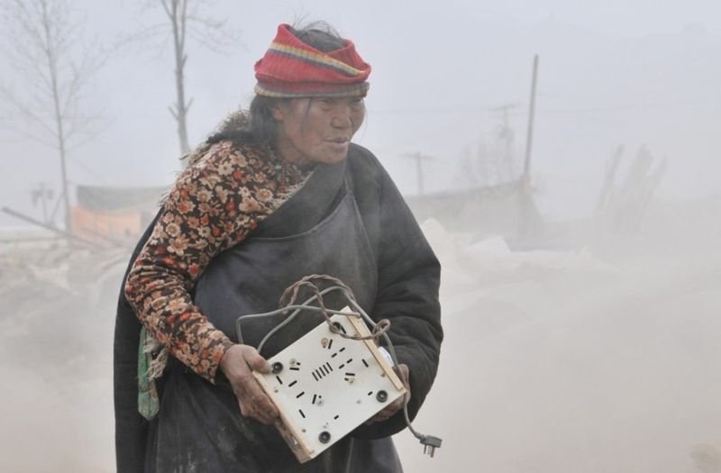 Earthquake in Yushu county, Qinghai, China