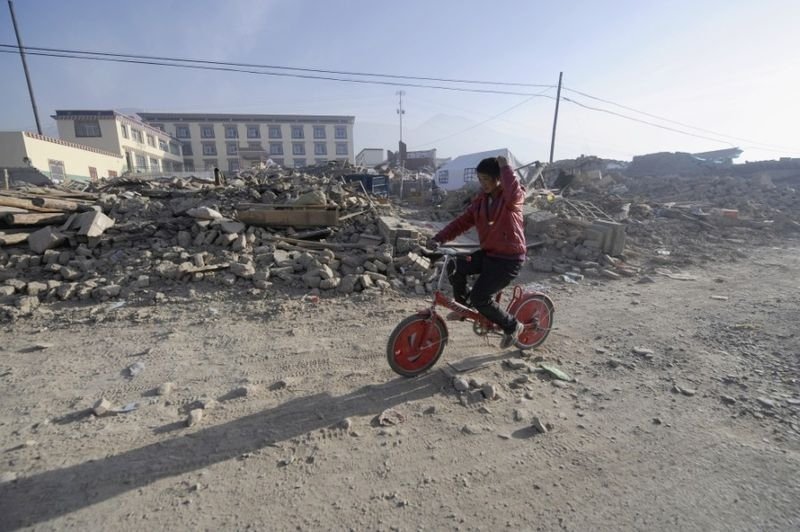 Earthquake in Yushu county, Qinghai, China
