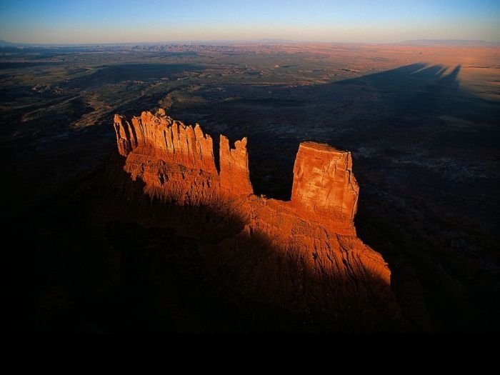 bird's-eye view aerial landscape photography