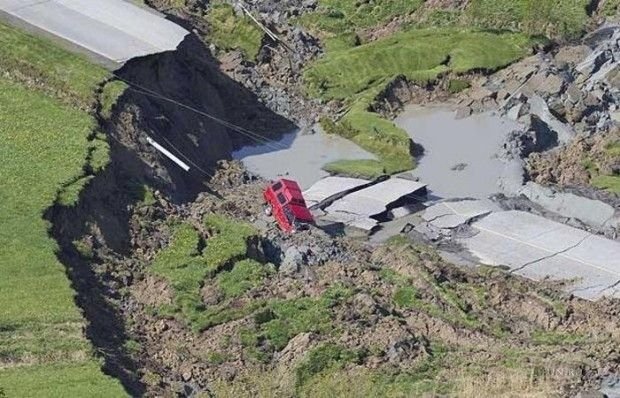 Landslide swallowed a home in St. Jude, Quebec, Canada