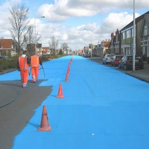 The Blue Road in Netherlands, by Henk Hofstra