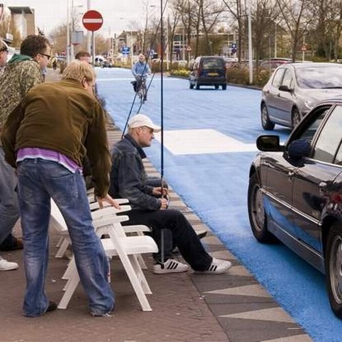 The Blue Road in Netherlands, by Henk Hofstra