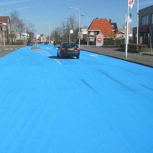 The Blue Road in Netherlands, by Henk Hofstra