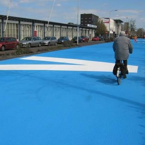 The Blue Road in Netherlands, by Henk Hofstra