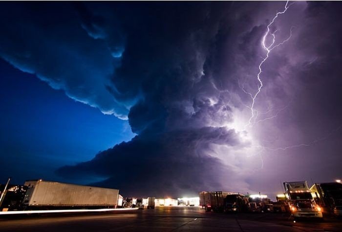 storms, lightnings and tornadoes