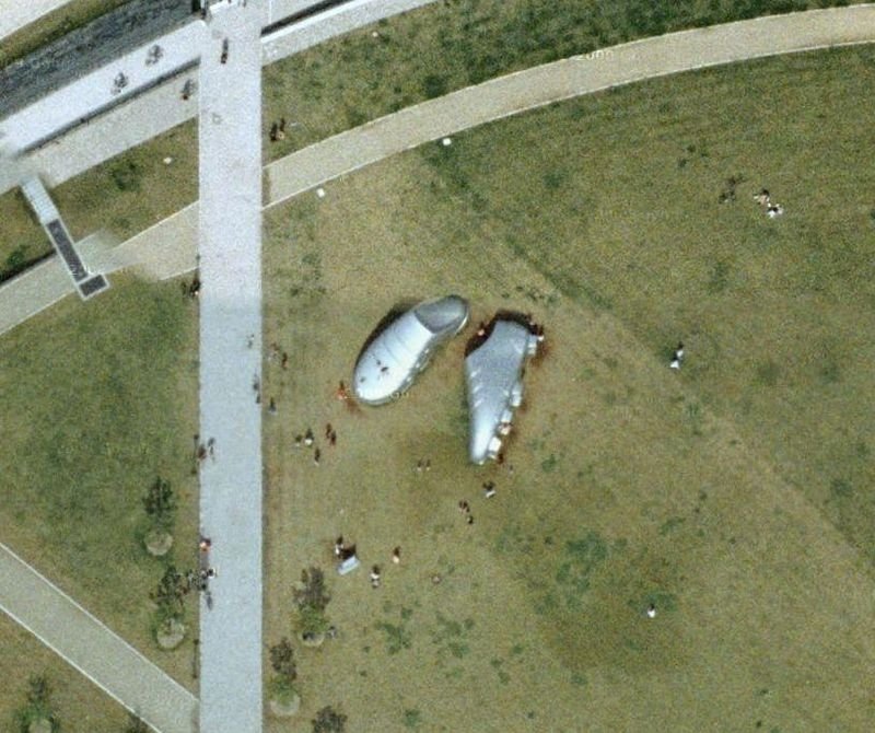 Interesting places on Google Earth