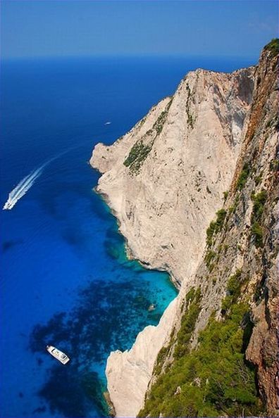 Shipwreck Cove, Navagio Beach on Zakynthos Island, Greece