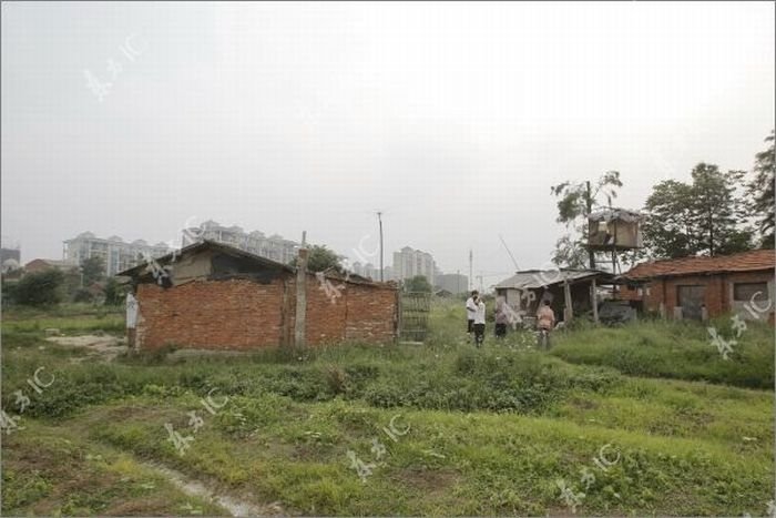 Farmer defends his land with a canon, China